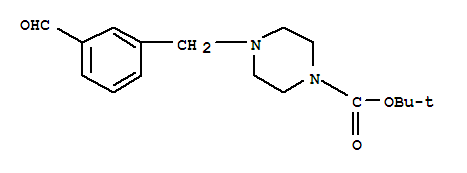 1-(3-甲酰基-苯基)-哌嗪-4-羧酸叔丁酯結(jié)構(gòu)式_850375-08-5結(jié)構(gòu)式