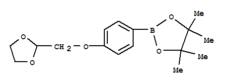 2-[4-([1,3]Dioxolan-2-ylmethoxy)-phenyl]-4,4,5,5-tetramethyl-[1,3,2]dioxaborolane Structure,850411-10-8Structure