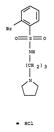 2-Bromo-n-(3-pyrrolidin-1-yl-propyl)-benzenesulfonamide hydrochloride Structure,850411-15-3Structure