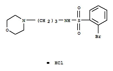 2-Bromo-n-(3-morpholin-4-yl-propyl)-benzenesulfonamide hydrochloride Structure,850411-20-0Structure