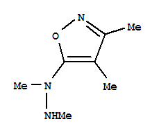 (9ci)-5-(1,2-二甲基肼基)-3,4-二甲基-異噁唑結(jié)構(gòu)式_85053-79-8結(jié)構(gòu)式