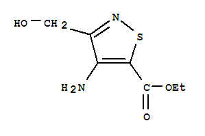 Ethyl 4-amino-3-(hydroxymethyl)isothiazole-5-carboxylate Structure,85195-22-8Structure