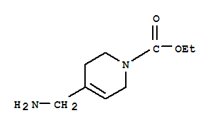 1(2H)-pyridinecarboxylic acid,4-(aminomethyl)-3,6-dihydro-,ethyl ester Structure,852358-79-3Structure