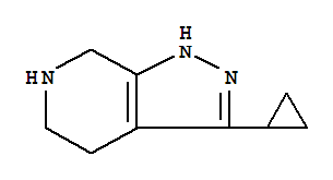 3-Cyclopropyl-4,5,6,7-tetrahydro-1h-pyrazolo[3,4-c]pyridine Structure,853784-22-2Structure