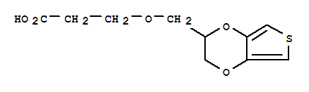 Propanoic acid,3-[(2,3-dihydrothieno[3,4-b]-1,4-dioxin-2-yl)methoxy]- Structure,853799-71-0Structure