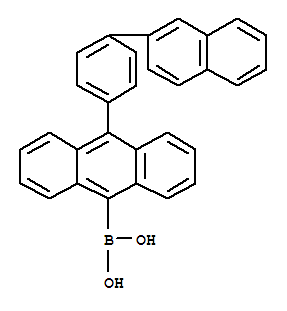 10-[4-(2-Naphthalenyl)phenyl]-9-anthracenyl]-boronic acid Structure,853945-48-9Structure