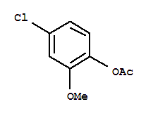 1-Acetoxy-4-chloro-2-methoxybenzene Structure,85430-09-7Structure