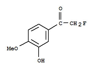 Ethanone, 2-fluoro-1-(3-hydroxy-4-methoxyphenyl)-(9ci) Structure,85465-61-8Structure