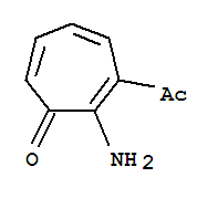 2,4,6-Cycloheptatrien-1-one, 3-acetyl-2-amino-(9ci) Structure,85470-06-0Structure