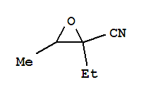 2-乙基-3-甲基-2-環(huán)氧乙烷甲腈結(jié)構(gòu)式_854866-50-5結(jié)構(gòu)式