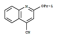 2-異丙氧基-4-喹啉甲腈結(jié)構(gòu)式_855165-21-8結(jié)構(gòu)式