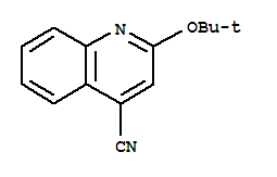 2-[(2-Methyl-2-propanyl)oxy]-4-quinolinecarbonitrile Structure,855165-25-2Structure