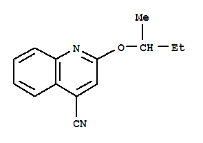 2-仲-丁氧基-4-喹啉甲腈結(jié)構(gòu)式_855165-26-3結(jié)構(gòu)式