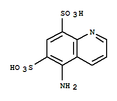 5-氨基-6,8-喹啉二磺酸結(jié)構(gòu)式_856086-65-2結(jié)構(gòu)式