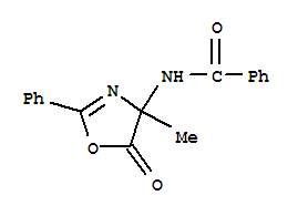 5(4)-Oxazolone,4-benzamido-4-methyl-2-phenyl-(3ci) Structure,856202-29-4Structure