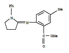 Methyl 5-methyl-2-[(1-phenylpyrrolidene)amino]benzoate Structure,856925-73-0Structure