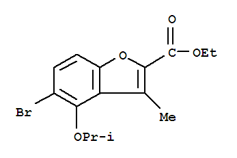 Ethyl 5-bromo-4-isopropoxy-3-methylbenzofuran-2-carboxylate Structure,857081-69-7Structure