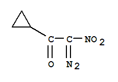 1-環(huán)丙基-2-二氮雜-2-硝基乙酮結(jié)構(gòu)式_857082-68-9結(jié)構(gòu)式