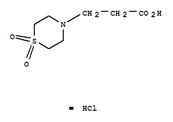 1-Dixoide-4-thiomorpholinepropanoic acid hydrochloride Structure,857473-42-8Structure