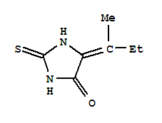 4-Imidazolidinone,5-(1-methylpropylidene)-2-thioxo- Structure,858204-55-4Structure