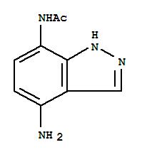 Indazole, 7-acetamido-4-amino-(5ci) Structure,858227-47-1Structure