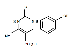 1,2,3,4-Tetrahydro-4-(p-hydroxyphenyl)-6-methyl-2-oxo-5-pyrimidinecarboxylic acid Structure,858269-05-3Structure