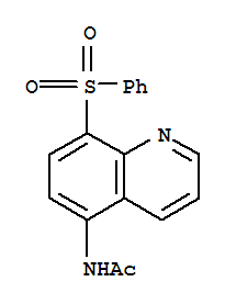 (4CI)-5-乙酰氨基-8-(苯基磺?；?-喹啉結(jié)構(gòu)式_858277-12-0結(jié)構(gòu)式