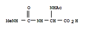 Acetic acid,(acetylamino)[[(methylamino)carbonyl ]amino]-(9ci) Structure,859284-53-0Structure