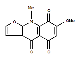 Furo[2,3-b]quinoline-4,5,8(9h)-trione,7-methoxy-9-methyl- Structure,859304-28-2Structure