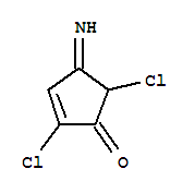 2-Cyclopenten-1-one,2,5-dichloro-4-imino- Structure,859447-25-9Structure