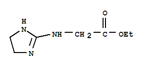 n-(4,5-二氫-1H-咪唑-2-基)-甘氨酸乙酯結(jié)構(gòu)式_859451-08-4結(jié)構(gòu)式