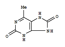 2H-purine-2,8(3h)-dione,7,9-dihydro-6-methyl- Structure,859954-66-8Structure