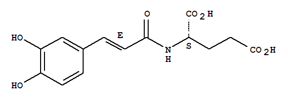 N-[(2e)-3-(3,4-dihydroxyphenyl)-2-propenoyl]glutamic acid Structure,860295-23-4Structure