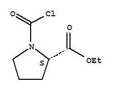 (9ci)-1-(氯羰基)-L-脯氨酸乙酯結構式_86050-92-2結構式