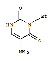 Uracil, 5-amino-3-ethyl (1ci) Structure,860574-41-0Structure