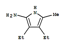 Pyrrole, 2-amino-3,4-diethyl-5-methyl- (4ci) Structure,861033-68-3Structure