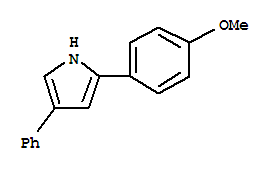 2-(P-methoxyphenyl)-4-phenylPyrrole Structure,861033-77-4Structure