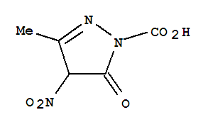 3-Methyl-4-nitro-5-oxo-4,5-dihydro-1h-pyrazole-1-carboxylic acid Structure,861383-08-6Structure