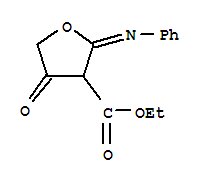 3-Furancarboxylic acid,tetrahydro-4-keto-2-phenylimino-,ethyl ester (1ci) Structure,861541-62-0Structure