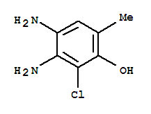 (2ci)-4,5-二氨基-6-氯-O-甲酚結構式_861619-76-3結構式