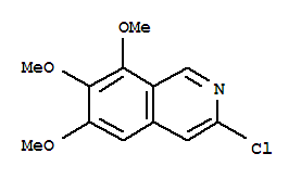 Isoquinoline,3-chloro-6,7,8-trimethoxy- Structure,862845-26-9Structure