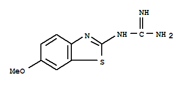 (9ci)-(6-甲氧基-2-苯并噻唑)-胍結(jié)構(gòu)式_86328-45-2結(jié)構(gòu)式