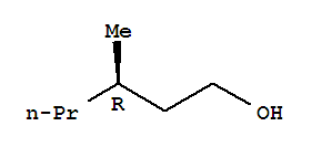 (R)-3-甲基-1-己醇結(jié)構(gòu)式_86423-92-9結(jié)構(gòu)式