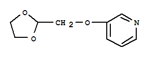 3-([1,3]Dioxolan-2-ylmethoxy)-pyridine Structure,864684-70-8Structure