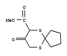 8-Oxo-6,10-dithia-spiro[4.5]decane-7-carboxylic acid methyl ester Structure,864685-21-2Structure