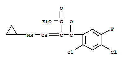 (Z)-3-cyclopropylamino-2-(2,4-dichloro-5-fluoro-benzoyl)-acrylic acid ethyl ester Structure,86483-53-6Structure