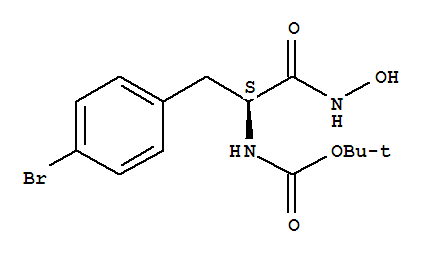 1-(羥基氨基)-3-(4-溴苯基)-1-氧代丙烷-2-氨基甲酸-(S)-叔丁酯結(jié)構(gòu)式_864876-00-6結(jié)構(gòu)式