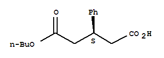 (3S)-5-丁氧基-5-氧代-3-苯基戊酸結構式_865366-96-7結構式