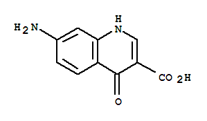 (9ci)-7-氨基-1,4-二氫-4-氧代-3-喹啉羧酸結(jié)構(gòu)式_86654-06-0結(jié)構(gòu)式