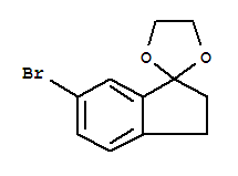 6-Bromo-indan-1-one 1,2-ethanediol ketal Structure,866848-94-4Structure